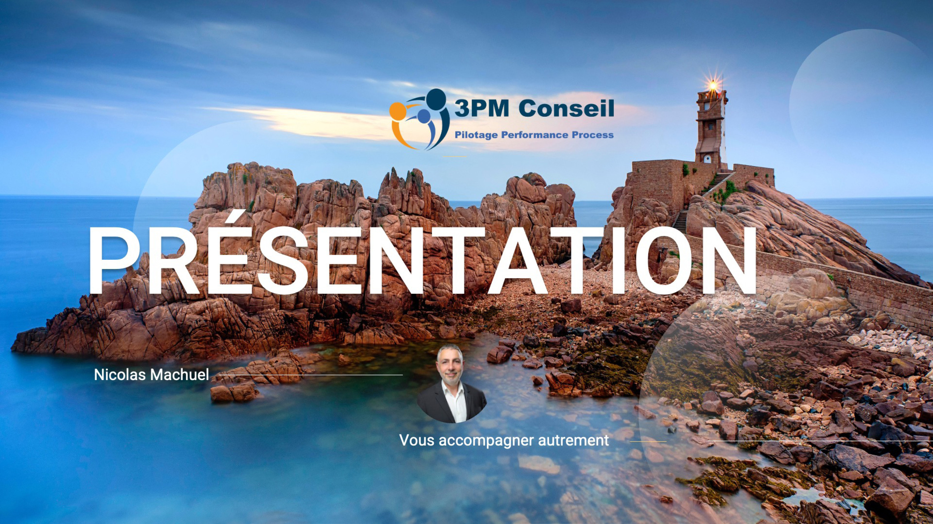 Couverture du powerpoint de 3PM Conseil réalisé par Plate ou Gazeuse