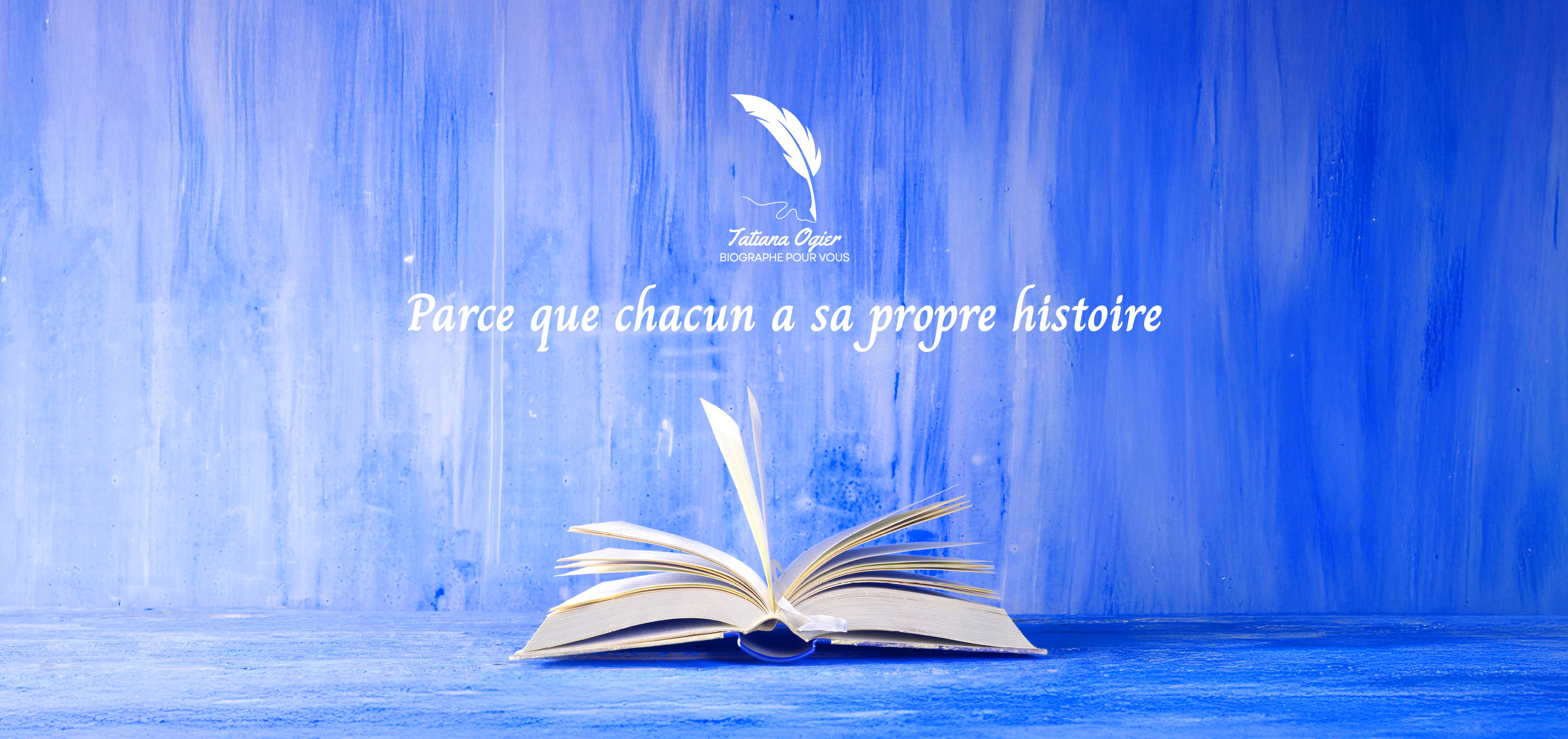 Visuel de la page des créations de Tatiana Ogier, biographe pour vous