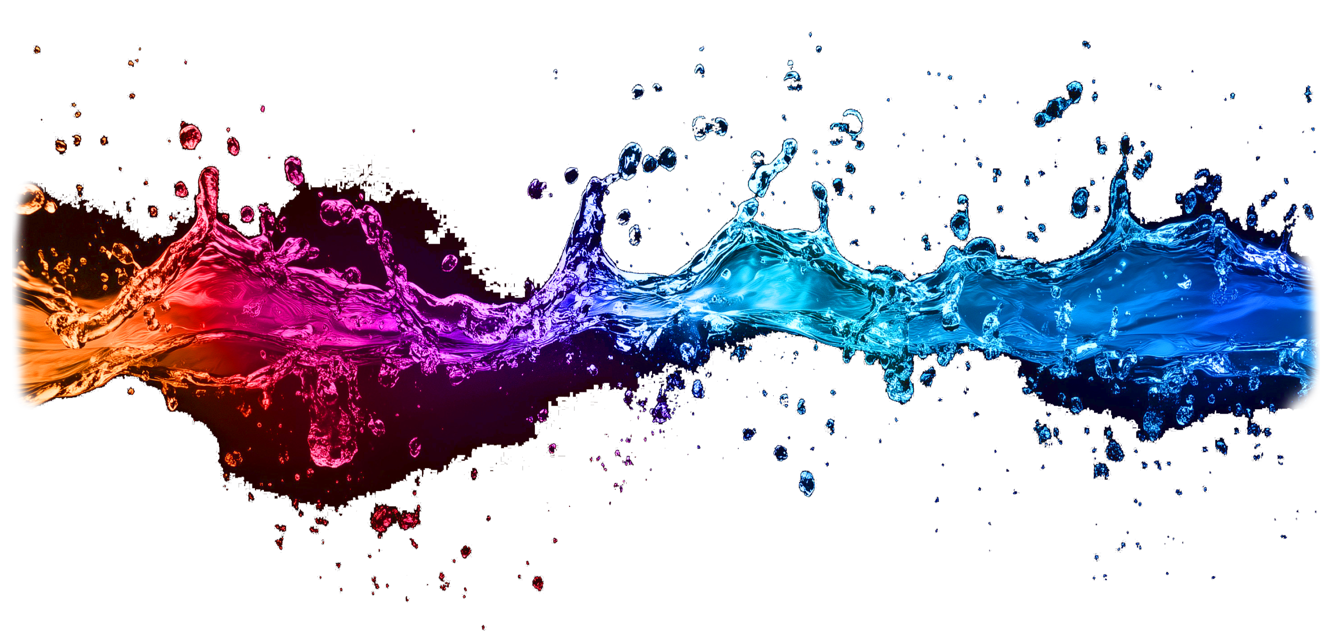 Visuel de vaguelettes de plein de couleurs illustrant la page Expertises de Carrousels Réseaux Sociaux